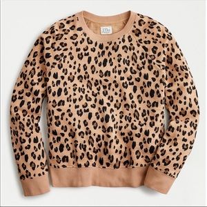 J. Crew leopard sweatshirt